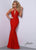 Johnathan Kayne - 2401 Criss Cross Featuring a Keyhole Prom Dresses 00 / Red