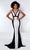Johnathan Kayne - 2408 Beaded Black Panels Mermaid Gown Prom Dresses