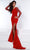 Johnathan Kayne - 2410 Long sleeve Mermaid Gown Prom Dresses 00 / Red