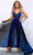 Johnathan Kayne - 2431 Sleeveless Sweetheart Jumpsuit Prom Dresses 00 / Royal