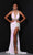 Johnathan Kayne - 2437 Sleeveless High Slit Gown Prom Dresses 00 / White