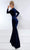 Johnathan Kayne - 2451 Long sleeve Deep V- Neck Gown Prom Dresses