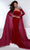 Johnathan Kayne - 2453 Straight Across Mermaid Long sleeve Gown Prom Dresses 00 / Magenta