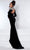 Johnathan Kayne - 2453 Straight Across Mermaid Long sleeve Gown Prom Dresses