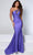 Johnathan Kayne 2516 - One Shoulder Mermaid Long Dress Special Occasion Dress 00 / Purple