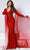 Johnathan Kayne 2517 - Long Sleeve Empire Waist Long Dress Evening Dresses 00 / Red
