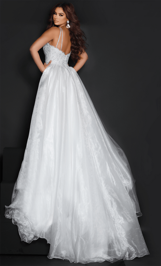 Johnathan Kayne 2618 - Lace Overskirt Evening Gown