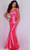 Johnathan Kayne 2637 - Twist Ornate Evening Dress Special Occasion Dress 00 / Barbie Pink