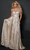 Johnathan Kayne 2651 - Metallic V-Neck Pleated Evening Gown Evening Dresses