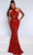 Johnathan Kayne 2702 - Cross Halter Evening Gown Special Occasion Dress 00 / Red