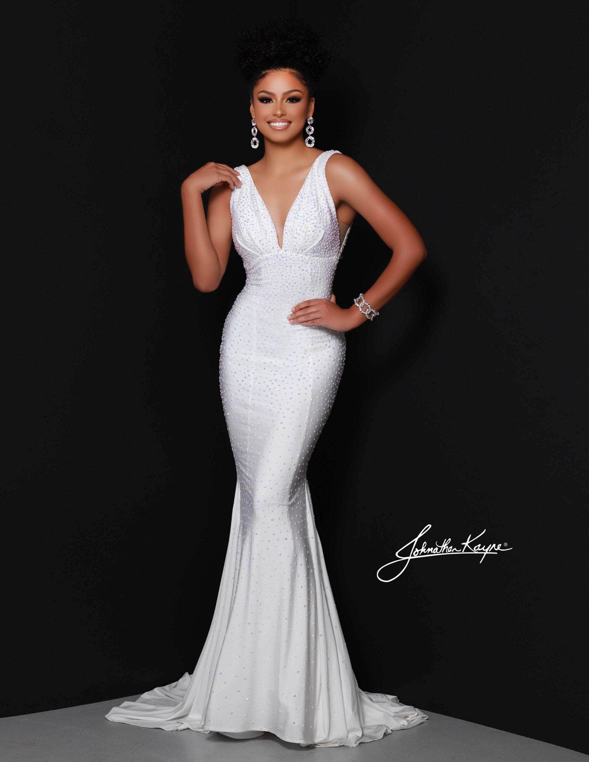 The Skylar crystal beaded applique long strapless dress with fitted me –  CFWBOUTIQUE