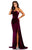 Johnathan Kayne Fitted Strapless Sweetheart Velvet Sheath Gown 8087 - 1 pc Magenta In Size 0 Available CCSALE