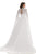 Johnathan Kayne - Plunging Sweetheart Ballgown With Beaded Cape 8200 - 1 pc White In Size 0 Available CCSALE 0 / White