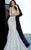 Jovani - 00353 One Shoulder Stretch Metallic Lace Trumpet Dress Pageant Dresses