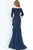 Jovani - 00446SC Off Shoulder Drape Mermaid Dress - 1 pc Light-Blue In Size 10 Available CCSALE 10 / Light-Blue