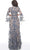 Jovani - 00752 Cape Sleeve Novelty Lace Sheath Gown Evening Dresses