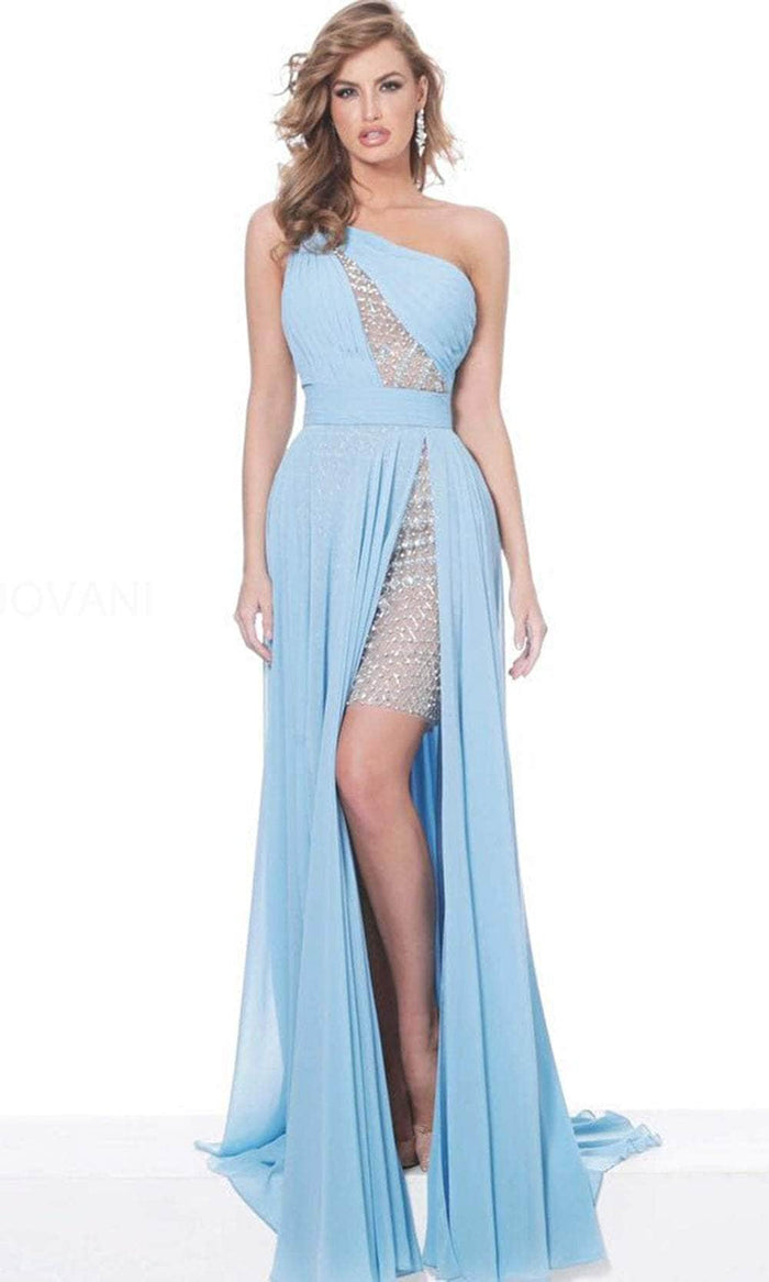 Jovani 02114 - Asymmetric Long Dress Prom Dresses