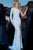 Jovani - 02168 Asymmetrical Beaded Lace Sheath Dress Prom Dresses