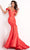 Jovani - 02359 Off Shoulder Sweetheart Silk Mermaid Evening Gown Prom Dresses