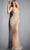 Jovani - 02504 Sleeveless Fully Beaded Bodice Illusion Prom Dress Prom Dresses