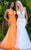 Jovani - 02841 Floral Appliques Corset Bodice Tulle Trumpet Gown Prom Dresses