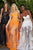 Jovani - 02845 Floral Embellished Corset Bodice Sheer Overskirt Gown Prom Dresses 00 / Orange