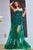 Jovani - 02845 Floral Embellished Corset Bodice Sheer Overskirt Gown Prom Dresses