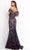 Jovani - 02912 Sequined Off Shoulder Trumpet Dress Evening Dresses