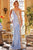 Jovani - 03389 Asymmetric Beaded Sheer Trumpet Gown Prom Dresses