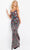 Jovani 03404 - Reflective Embellished Strapless Gown Evening Dresses