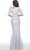 Jovani - 03642 Asymmetric Neck Trumpet Dress Evening Dresses