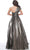 Jovani - 04170 Metallic One Shoulder A-Line Gown Evening Dresses