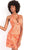 Jovani - 04189 Plunging Halter Neck Sequin Fitted Cocktail Dress Cocktail Dresses