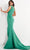 Jovani - 04222 Split One-Shoulder High Leg Slit Evening Gown Evening Dresses