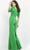 Jovani - 04284 Bow Shoulder Asymmetric Jumpsuit Evening Dresses