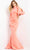 Jovani 04347 - Split Bubble Sleeve Evening Dress Evening Dresses 00 / Light Coral