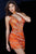 Jovani - 04381 Plunging Sequined Illusion Sheath Dress Cocktail Dresses