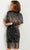 Jovani 04400 - Sequined Short Dress With Cape Sleeve Special Occasion Dress