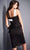 Jovani - 04409 Strappy Halter Peplum Sheath Dress Cocktail Dresses