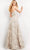 Jovani - 04441 Strapless Embroidered Floral Long Gown Evening Dresses