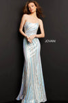 Jovani - 04810 Strapless Geometric Sequined Dress Prom Dresses5