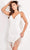 Jovani - 04866 Sequined Deep V Neck Fringe Sheath Dress Cocktail Dresses