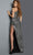 Jovani 04964 - Asymmetric Sequined Evening Dress Evening Dresses