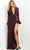 Jovani 04965 - Plunging V-Neck Fitted Evening Gown Evening Dresses