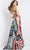 Jovani - 04986 Printed Flowy Multicolored Gown Evening Dresses