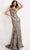 Jovani - 05076 One Shoulder Sequin Embroidered Mermaid Gown Evening Dresses