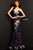 Jovani - 05100 Strapless V-Neck Sequin Embellished Mermaid Gown Prom Dresses 00 / Black/Multi