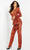 Jovani 05345 - Sequin V-Neck Jumpsuit Evening Dresses