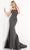 Jovani - 05490 Strapless High Slit Mermaid Gown Evening Dresses