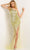 Jovani - 05647 One Shoulder Embellished Sheath Dress Prom Dresses 00 / Lime